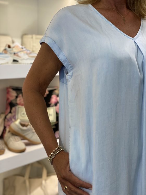 Freequent Renna Jurk light blue denim - Afbeelding 4
