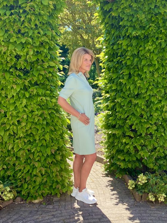 Mi Piace Travelstof Jurk lilypad groen 202605 - Afbeelding 3