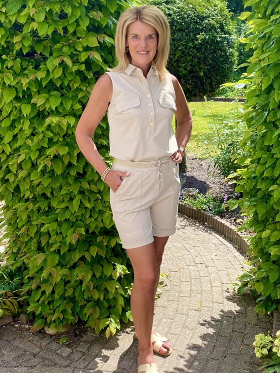 Triple Nine Travelstof Korte Broek 2504 beige