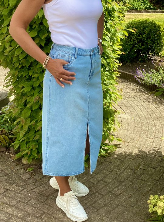 Red Button Sibelle Straight denim spijker  Rok bleach