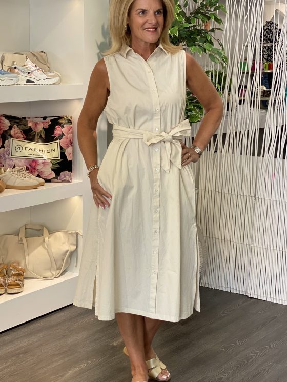 My Essential Wardrobe SunnaMW Doorknoopjurk almond milk - Afbeelding 6