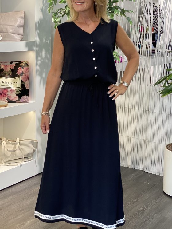 Maicazz Jill Lange Rok zwart offwhite - Afbeelding 2