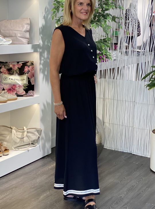 Maicazz Jill Lange Rok zwart offwhite