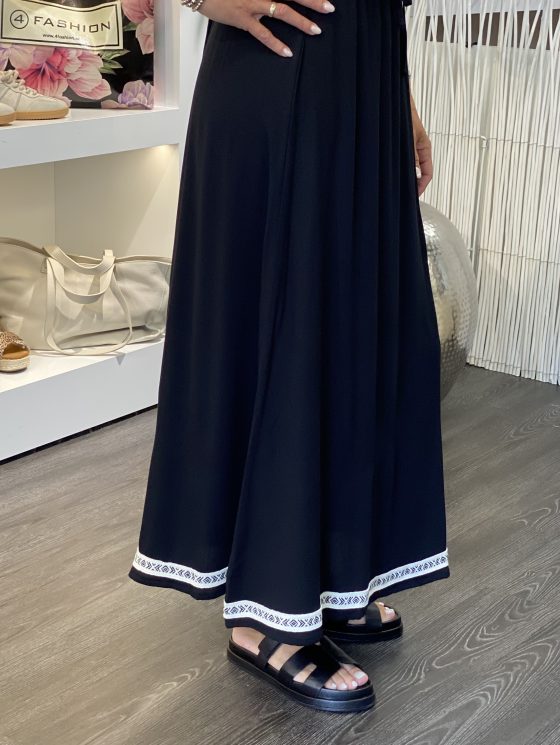 Maicazz Jill Lange Rok zwart offwhite - Afbeelding 4