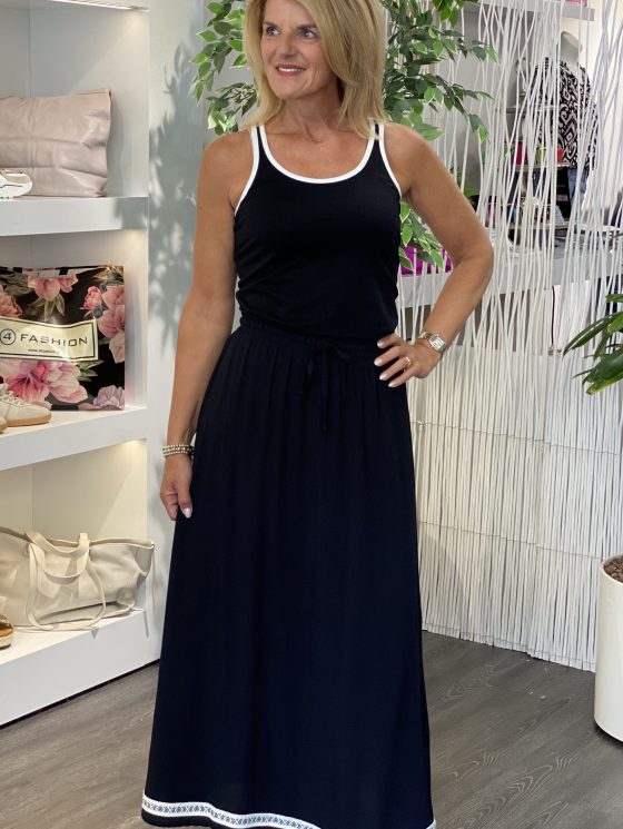 Maicazz Jill Lange Rok zwart offwhite - Afbeelding 3