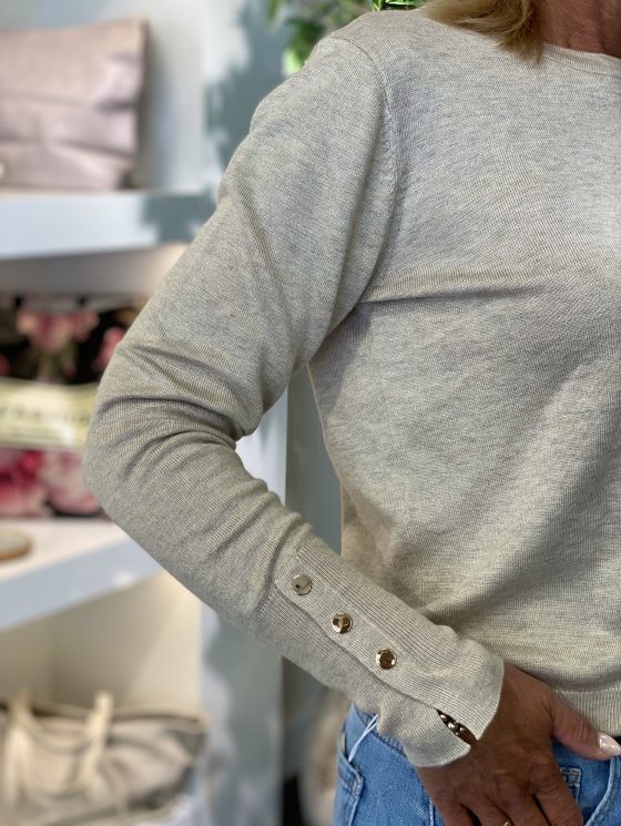 Freequent Katie Pullover moonbean melange - Afbeelding 3