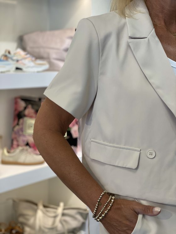 Azzurro Korte Blazer 9864 beige - Afbeelding 4