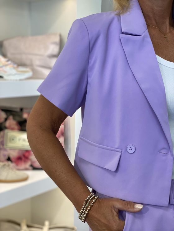 Azzurro Korte Blazer 9864 lila - Afbeelding 4