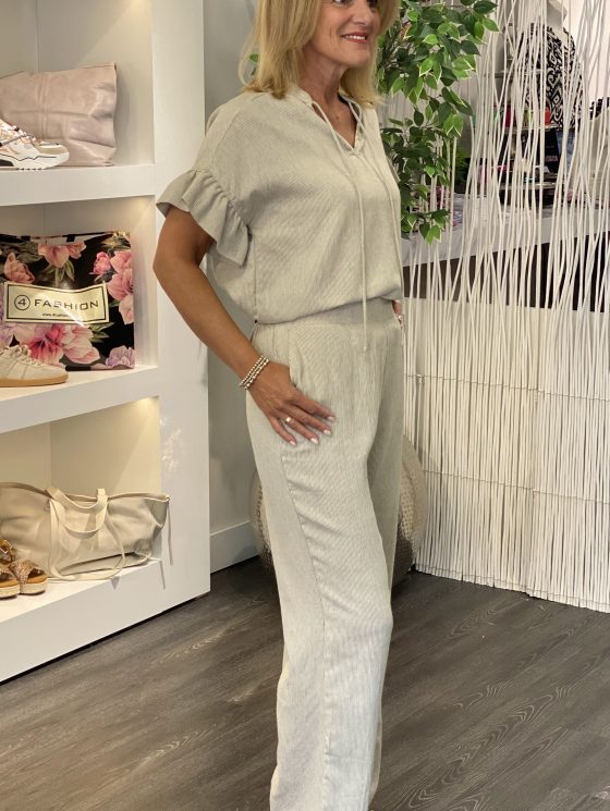 Azzurro Wijde Broek 9759 beige