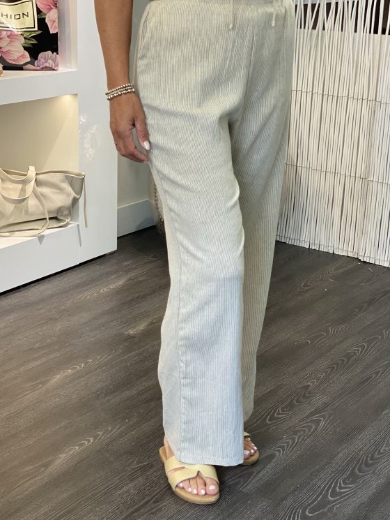 Azzurro Wijde Broek 9759 beige - Afbeelding 3