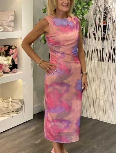 Azzurro Mouwloze Jurk 95148 lila