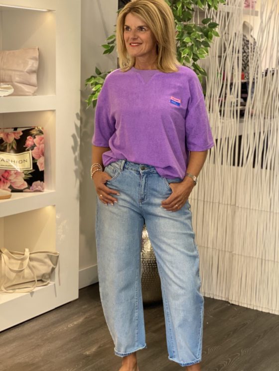 Azzurro Badstof Top 9263 paars - Afbeelding 2