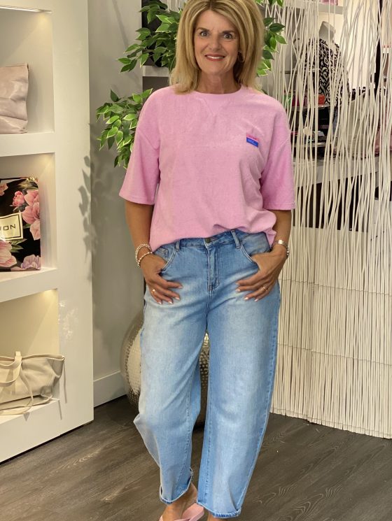Azzurro Badstof Top 9263 lichtroze - Afbeelding 2