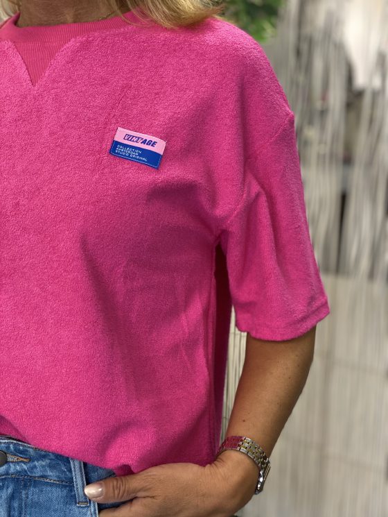 Azzurro Badstof Top 9263 fuchsia - Afbeelding 3