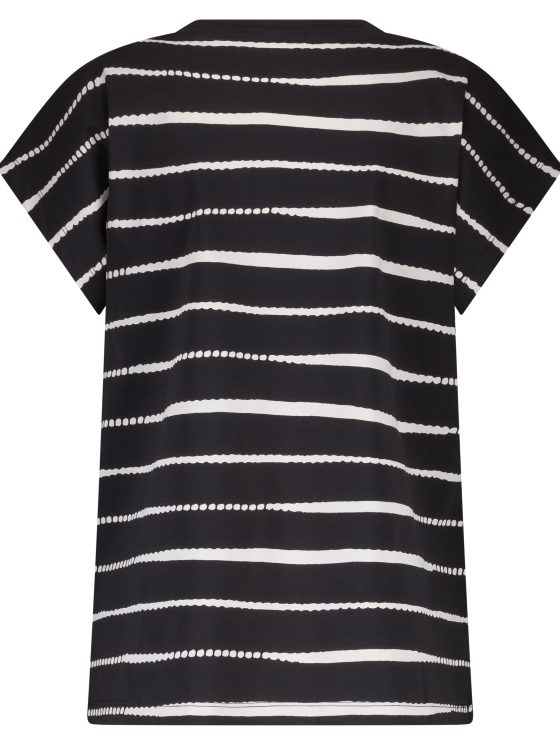 Lady Day Kat Top painted stripe black - Afbeelding 3