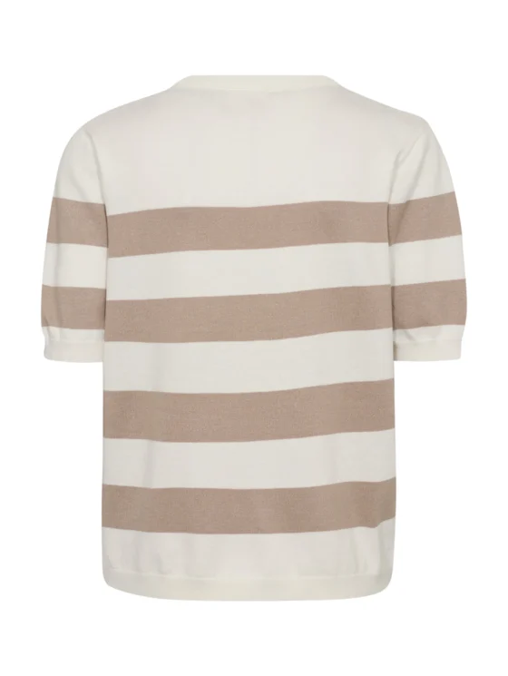 Freequent Pixie Pullover star off white w. taupe - Afbeelding 3