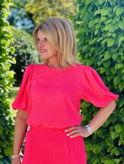Azzurro Top 5938 koraalrood