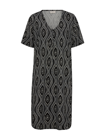 Freequent Floi Jurk black w. moonbeam