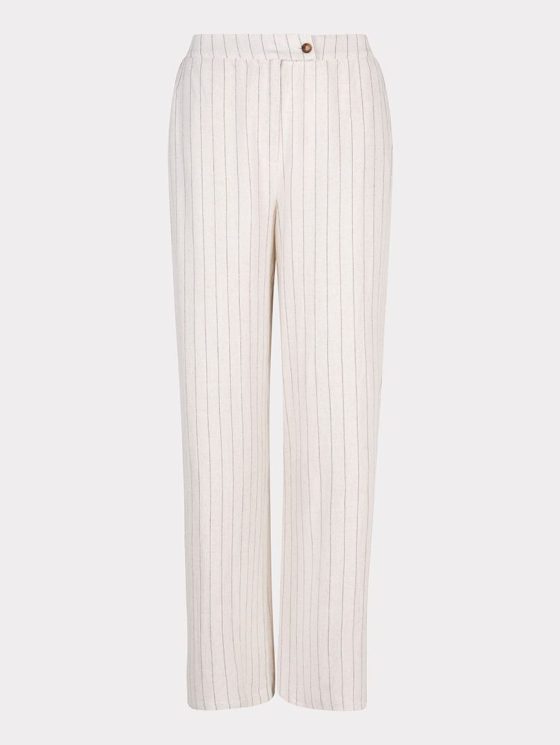 Esqualo Broek Linen Stripe zand HS25.28216 - Afbeelding 5