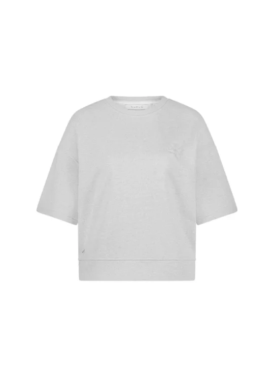 Nukus Lotte Scuba Pullover light grey