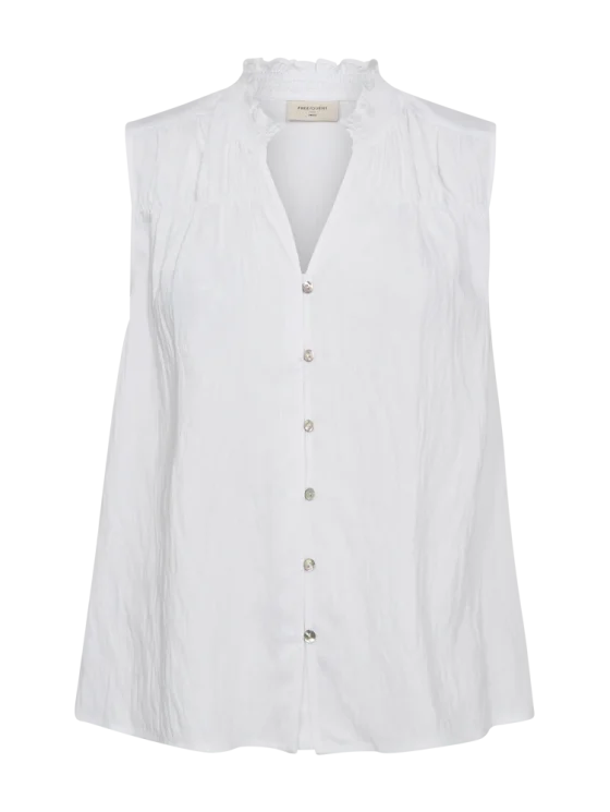 Freequent Ally Blouse brilliant white