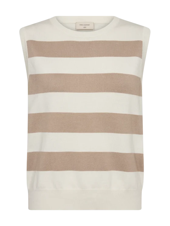 Freequent Pixie Top star off white w. simply taupe - Afbeelding 4