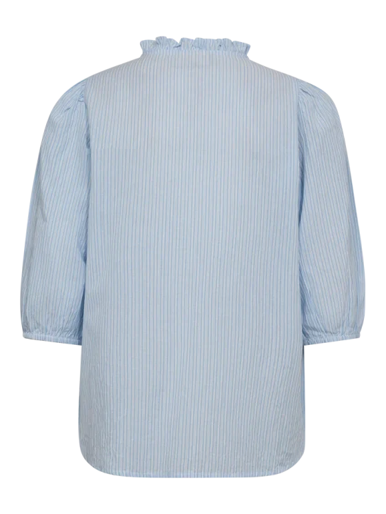 Freequent Rolly Blouse chambray blue w. star off white - Afbeelding 4