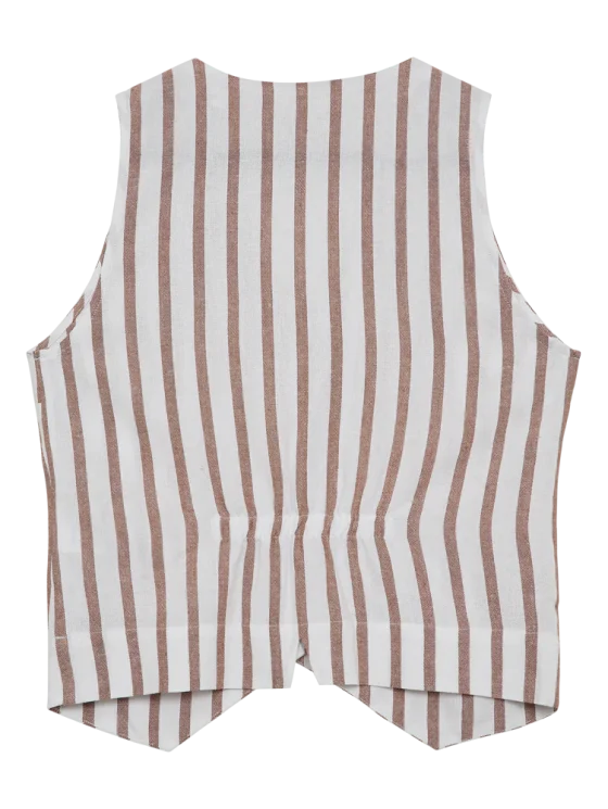 Freequent Lavisco Gilet brilliant white w. burro - Afbeelding 3