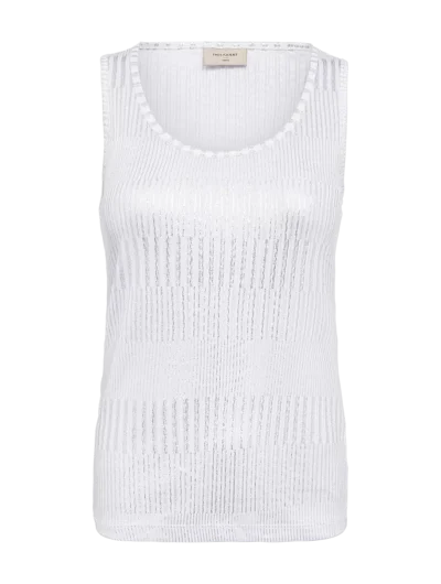 Freequent Matter Mouwloze Top brilliant white