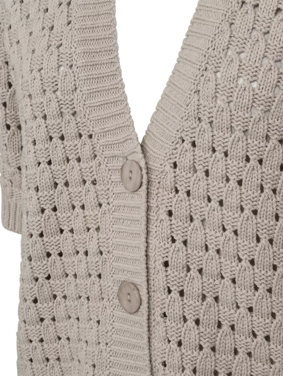 Freequent Lotta Vest taupe - Afbeelding 3