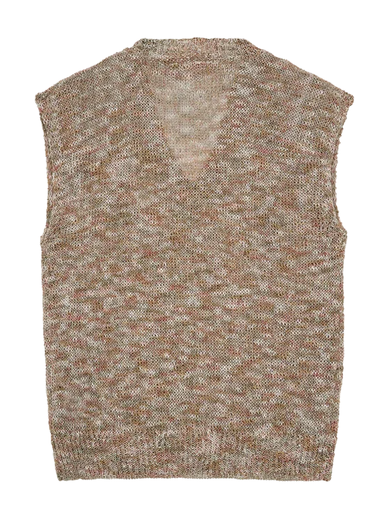 Freequent Balter Gilet moonbeam w. deep lichen green - Afbeelding 5