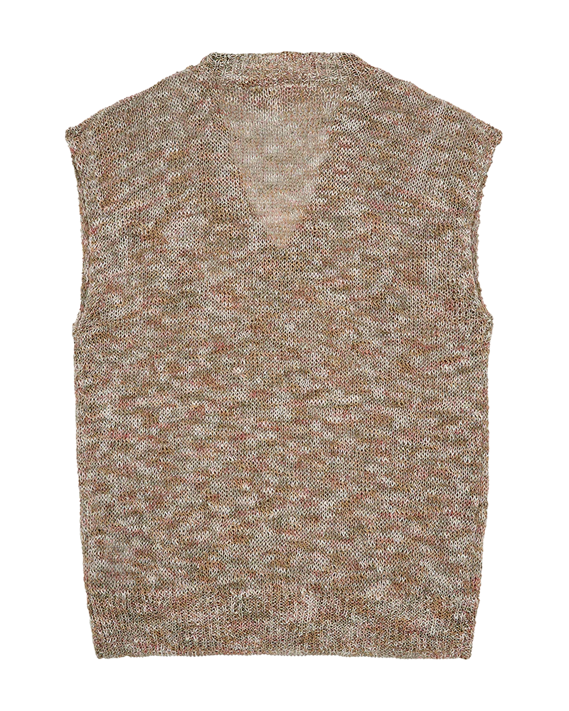 Freequent Balter Gilet moonbeam w. deep lichen green - Afbeelding 5