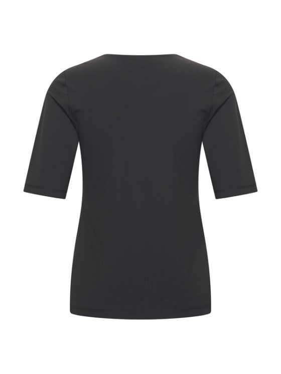 Mi Piace Travelstof Top Vierkante Hals zwart 202609 - Afbeelding 3