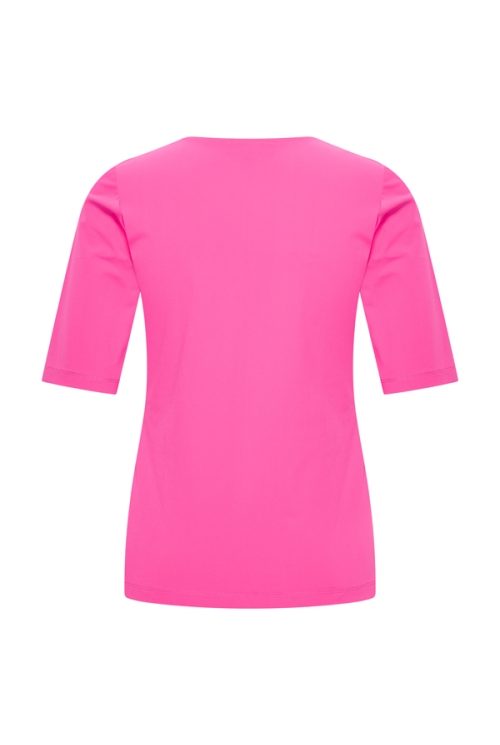 Mi Piace Travelstof Top Vierkante Hals fuchsia 202609 - Afbeelding 2