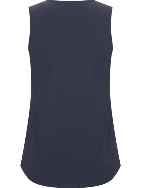 Mi Piace Travelstof Mouwloze Top Vierkante Hals donkerblauw 202610 - Afbeelding 5
