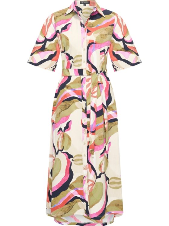 Mi Piace Travelstof Jurk multicolour picasso print 202614 - Afbeelding 5