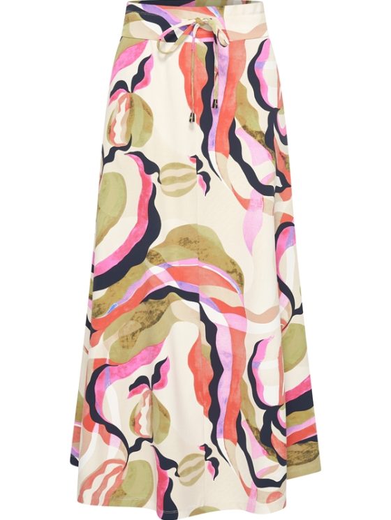 Mi Piace Travelstof Rok multicolour picasso print 202123 - Afbeelding 5