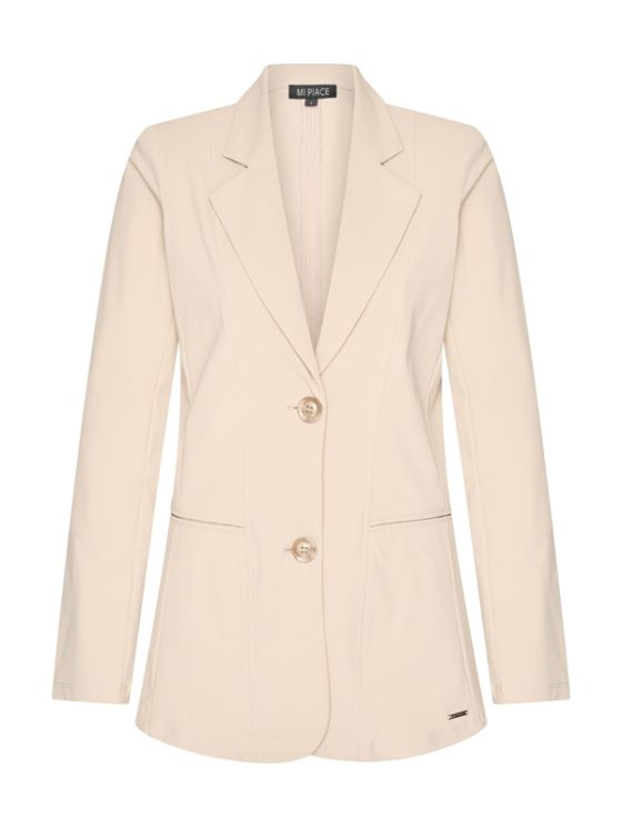 Mi Piace Halflange Travelstof Blazer 202102 beige