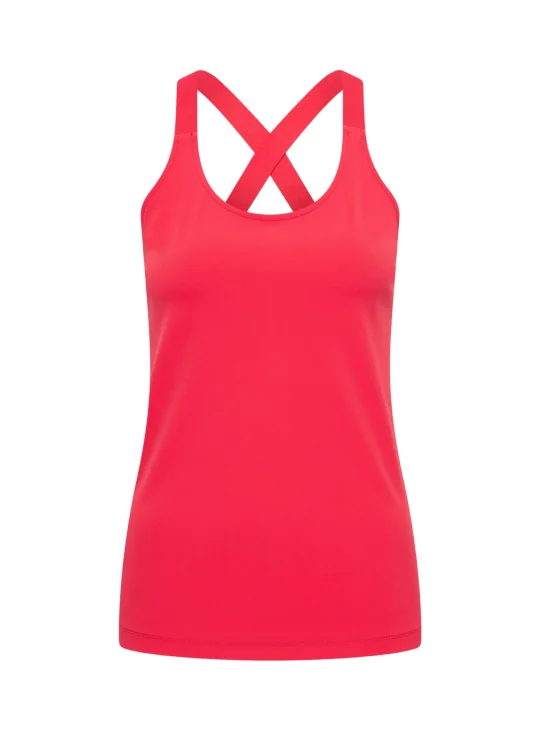 Mi Piace Travelstof Top Cross Band rood 202531