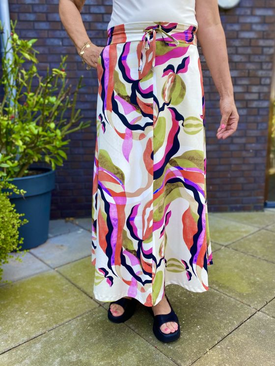 Mi Piace Travelstof Rok multicolour picasso print 202123 - Afbeelding 4
