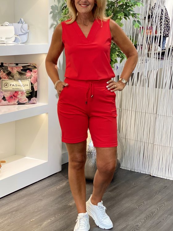 Mi Piace Travelstof Mouwloze Top rood 202425 - Afbeelding 2
