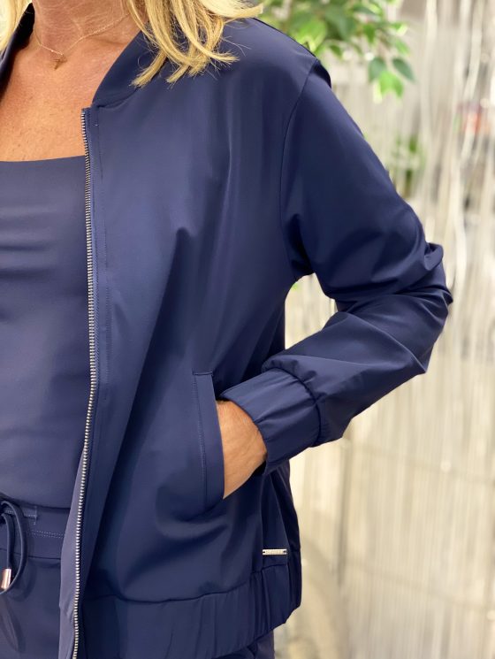 Mi Piace Travelstof Bomber Jack donkerblauw 202463 - Afbeelding 3