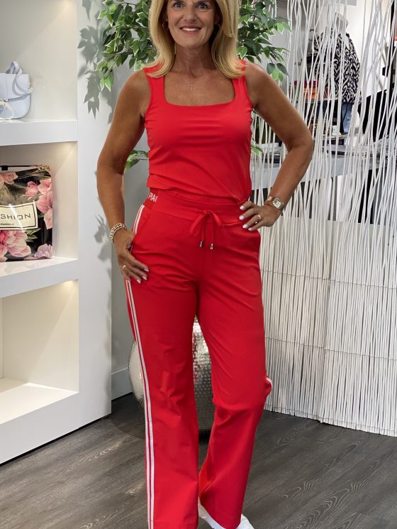 Mi Piace Travelbroek Binding rood offwhite 202617 - Afbeelding 2