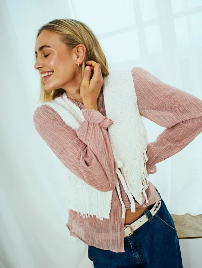 Freequent Helly Blouse moonbeam w. baked apple