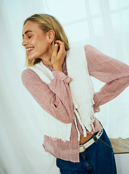 Freequent Helly Blouse moonbeam w. baked apple