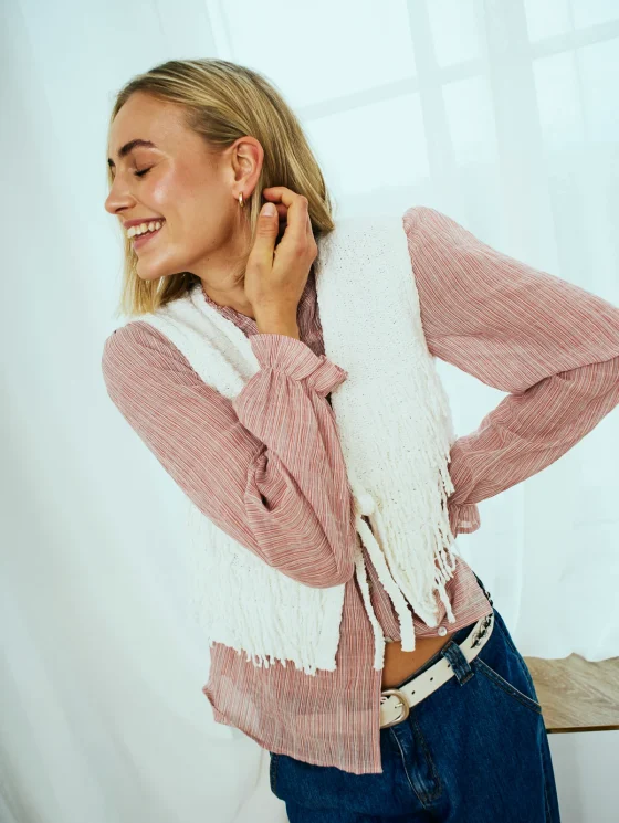 Freequent Helly Blouse moonbeam w. baked apple