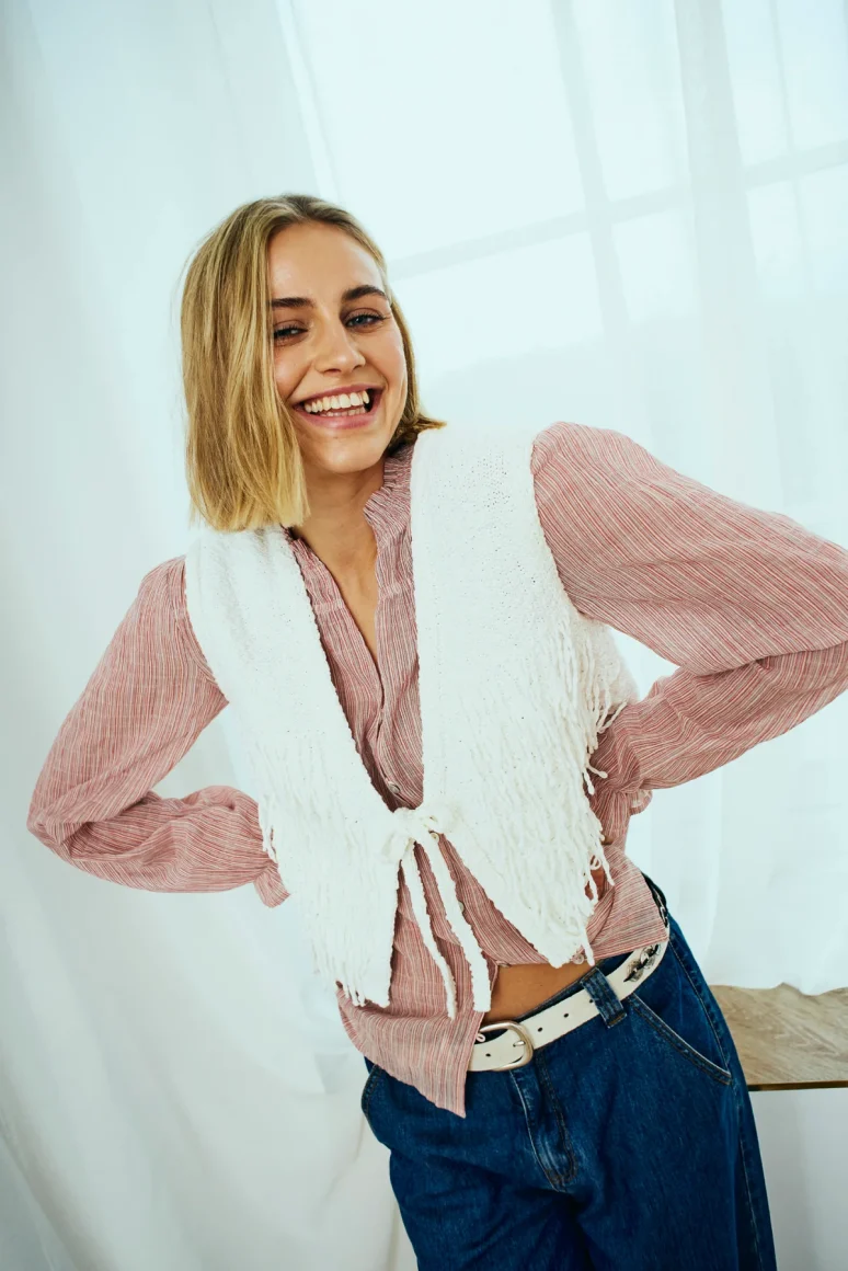 Freequent Helly Blouse moonbeam w. baked apple - Afbeelding 5