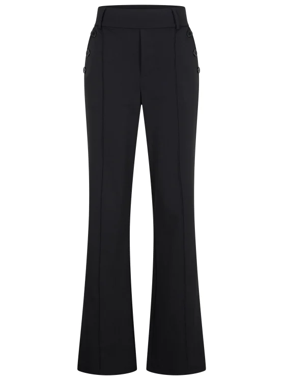 Mi Piace Travelbroek Recht Model 202195 zwart