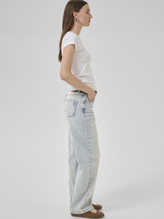 My Essential Wardrobe Jeans Louis 139 High Wide Broek L34 light blue wash - Afbeelding 2
