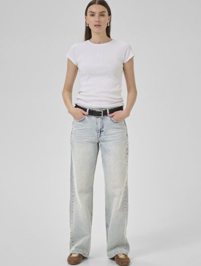 My Essential Wardrobe Jeans Louis 139 High Wide Broek L34 light blue wash